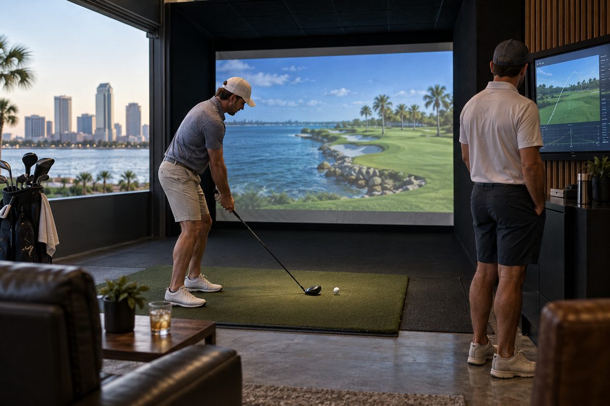 Two-player duo coaching session in progress at Pine Hyrst